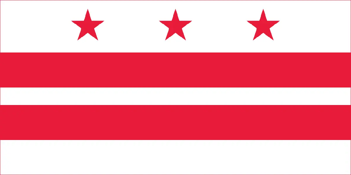 Флаг Вашингтона, округ Колумбия