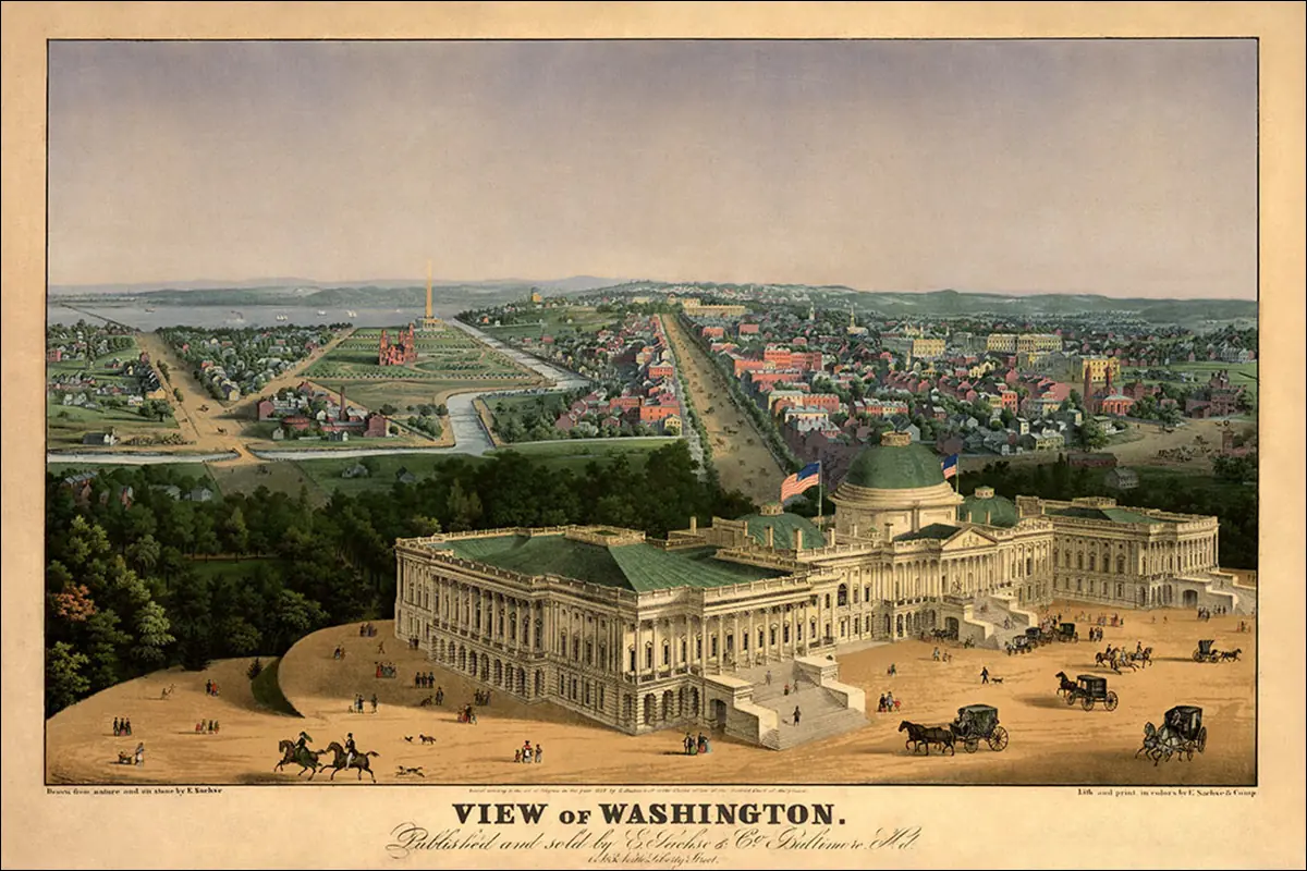 Вашингтон, округ Колумбия, 1852 год
