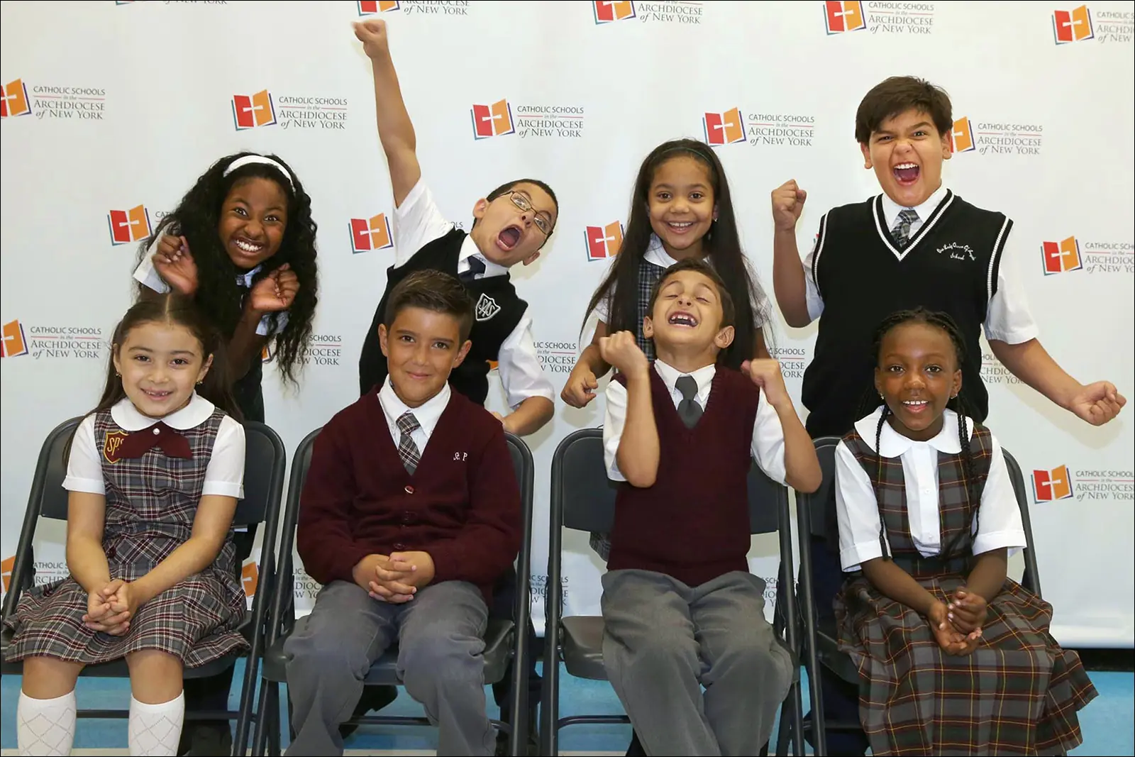 Ученики католической школы в Нью-Йорке