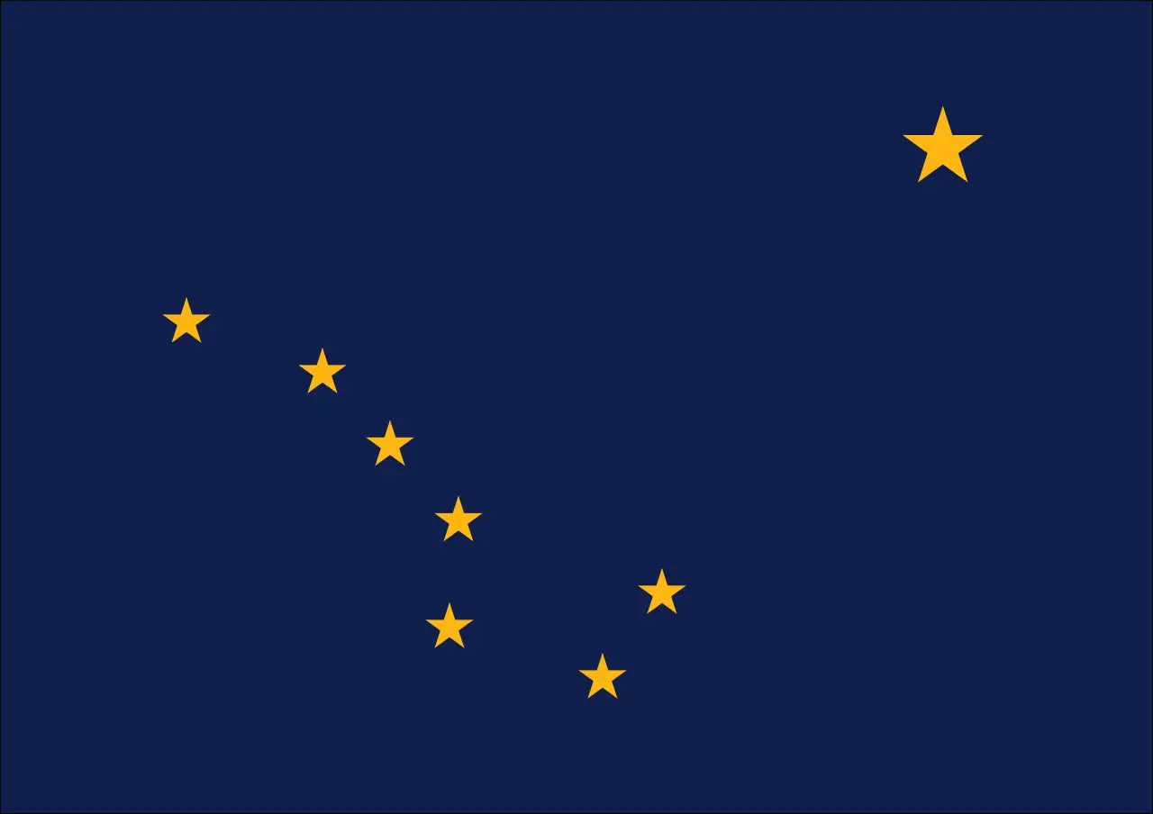 Флаг штата Аляска