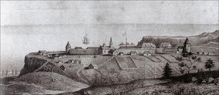 Форт-Росс в 1828 году