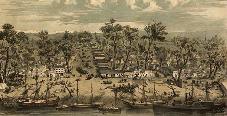 Сакраменто в 1849 году