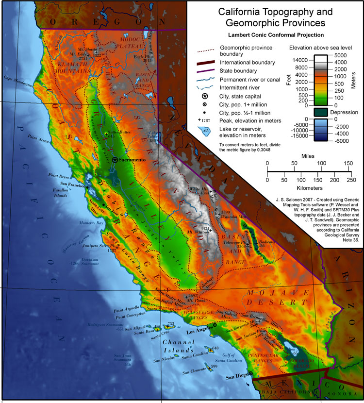 Географические регионы штата Калифорния