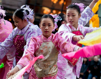 Парад в честь китайского Нового года в Сан-Франциско