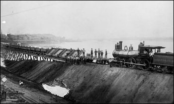 Строительство железной дороги в Айове