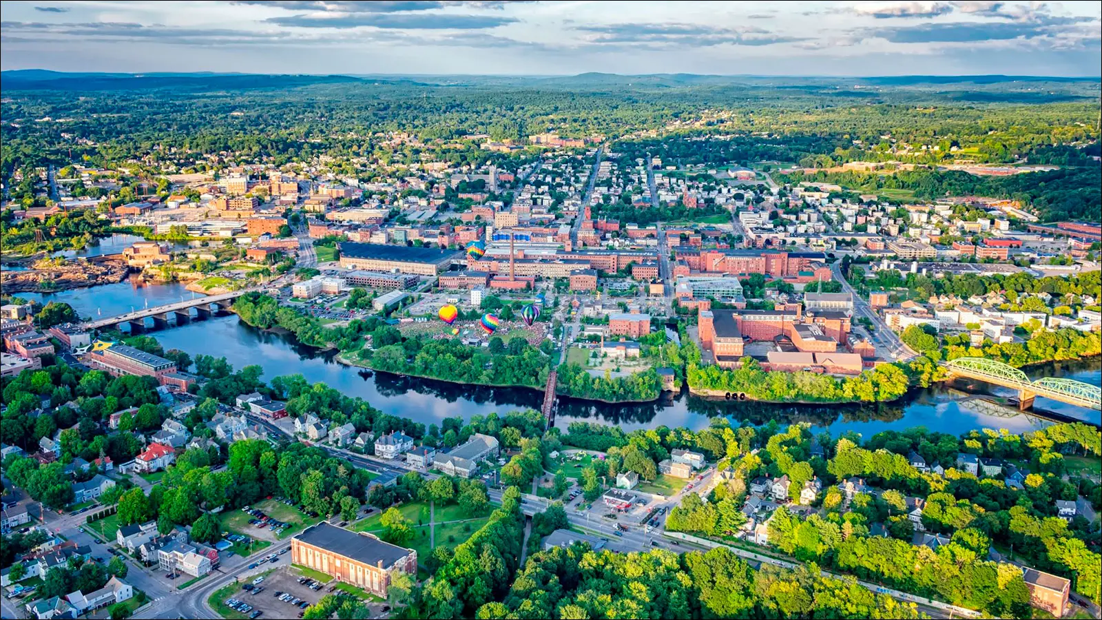 Панорама Льюистона, штат Мэн