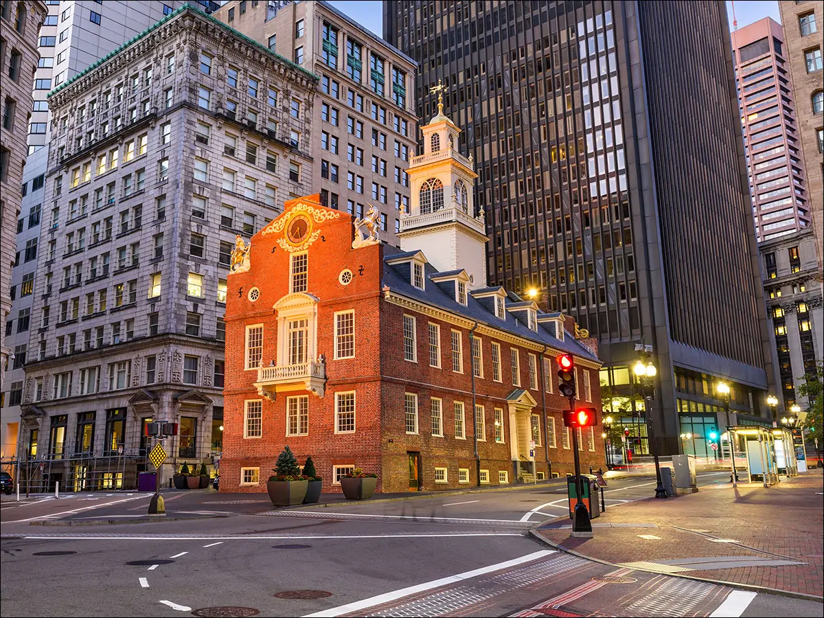 Старое государственное здание в Бостоне