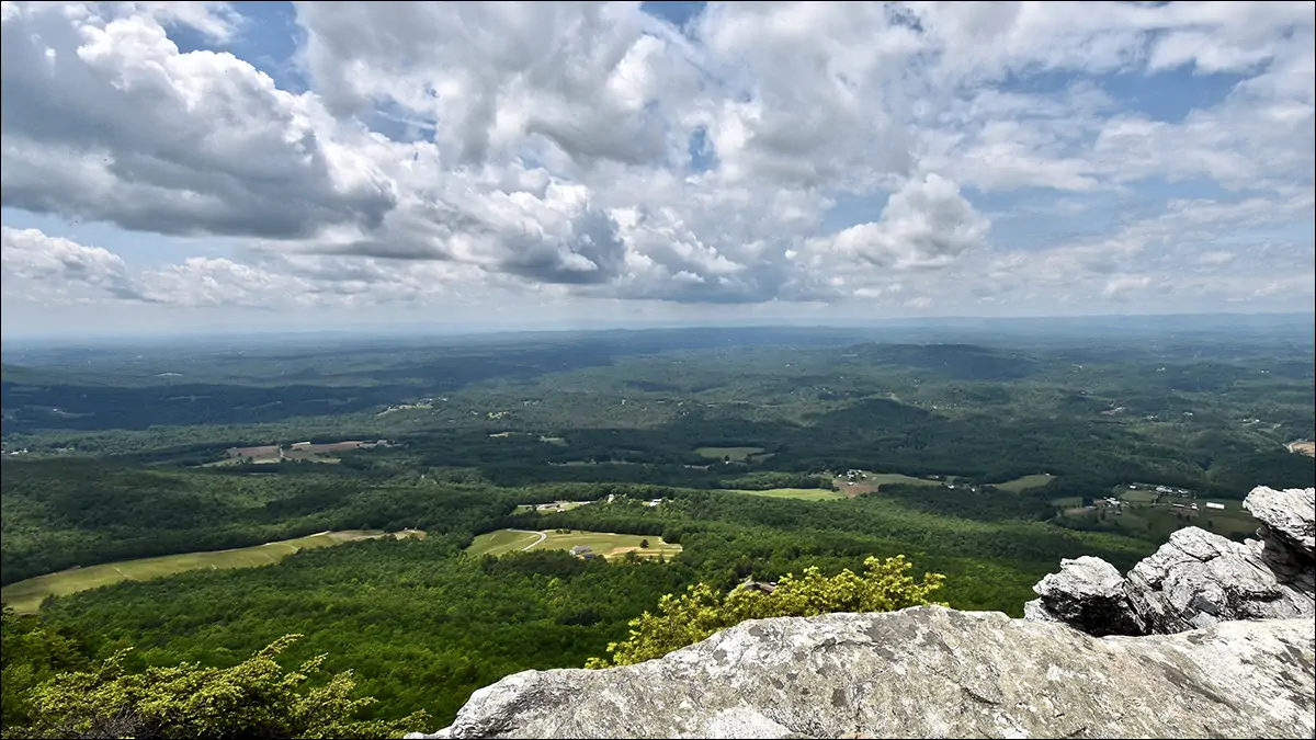 Панорама Пидмонта в Северной Каролине