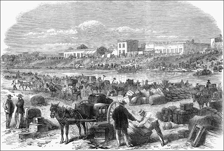 Конфедераты покидают Браунсвилл, 1863 год
