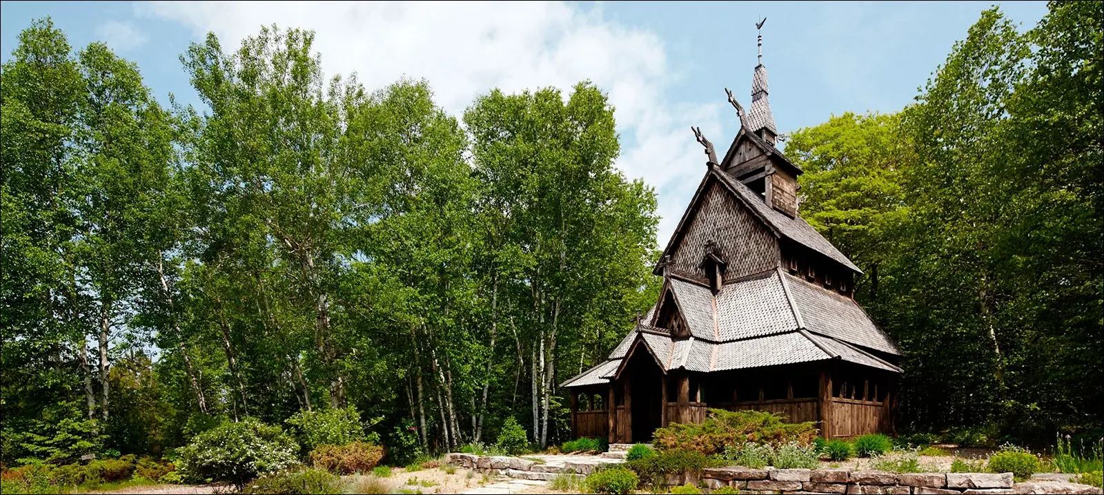 Лютеранская церковь на острове Вашингтон-Айленд в Висконсине